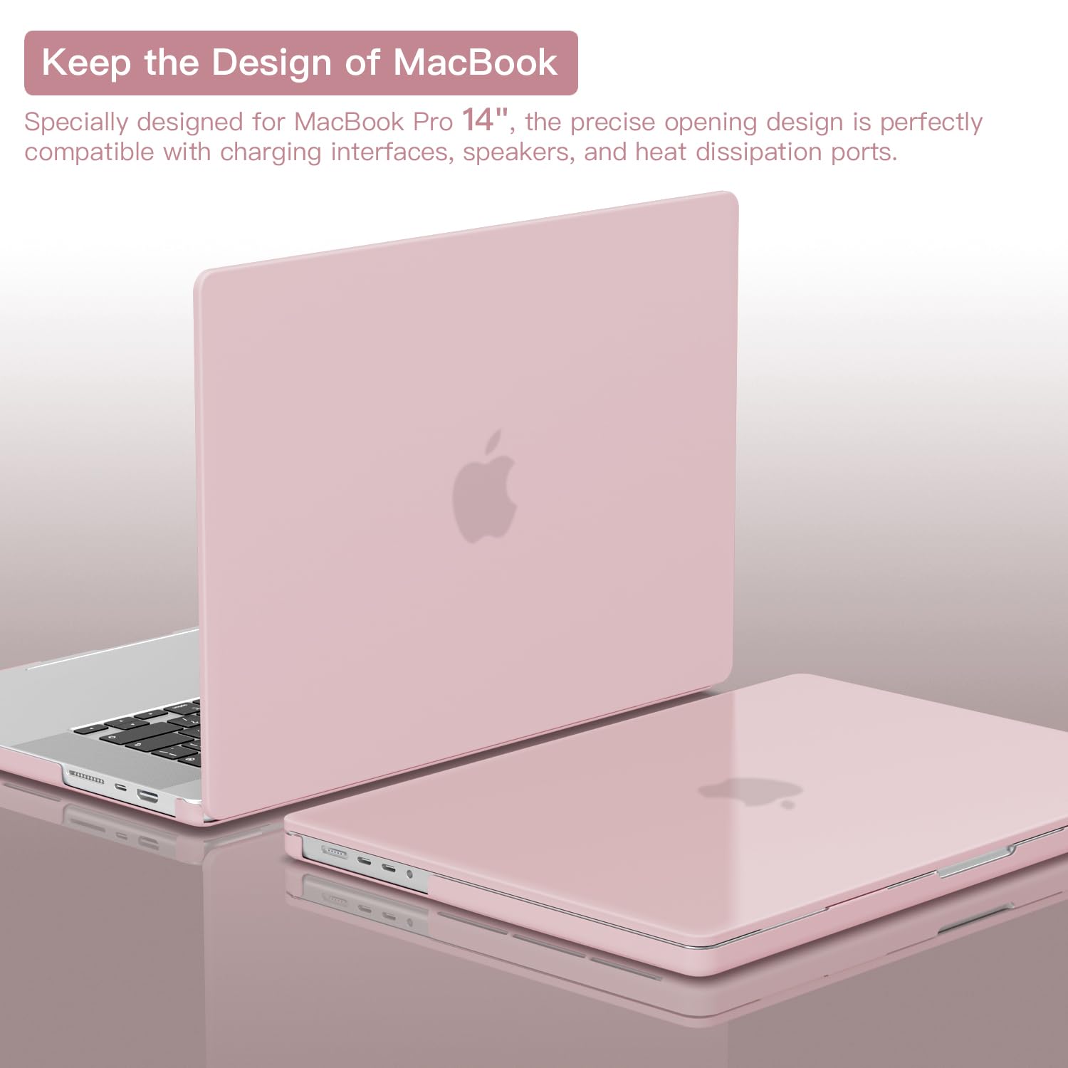Amazon.co.jp: CISSOOK MacBook Pro 14 ケース つや消し 淡いピンク